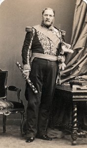 Porträtt av marechalen Forey (1804-1872). Foto av Mayer och Pierson