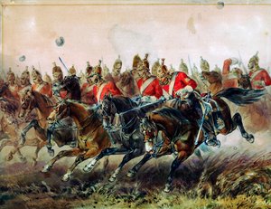 Den lätta brigadens laddning under slaget vid Balaclava, 1854