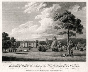 Bagshot Park, säte för den ärade Augustus Kepple, 1777 av Michael Angelo Rooker