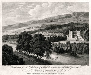 Bolton, North Riding of Yorkshire, säte för Hans nåd, hertigen av Bolton, 1775 av Michael Angelo Rooker