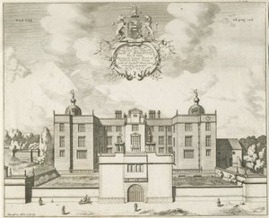Beaudesert Hall and Park: kopparplåtgravyr, nd [1653-1686] av Michael Burghers