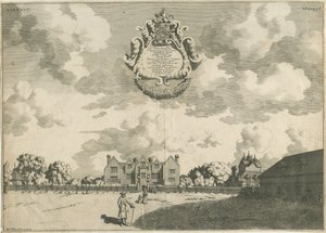 Bentley Hall: kopparplåtgravyr, nd [1653 - 1686] av Michael Burghers