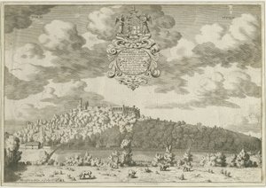 Dudley Castle: gravyr i kopparplåt, nd [1653-1686] (tryck)