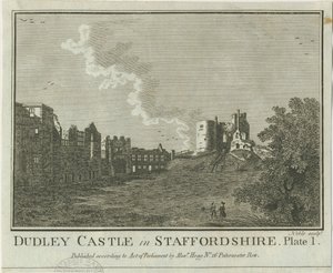 Dudley Castle: kopparplåtgravyr, nd [1653-1686] av Michael Burghers