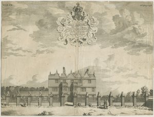 Forton - Aqualate Hall: gravyr, nd [1653-1686] (tryck) av Michael Burghers