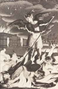 Illustration till John Miltons Paradise Lost, 1688. av Michael Burghers