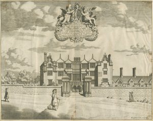 Keele Hall: kopparplåtgravyr, nd [1653-1686] av Michael Burghers