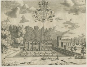 Okeover Hall: gravyr, nd [1653 - 1686] av Michael Burghers