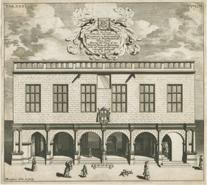Stafford - Shire Hall: kopparplåtgravyr, nd [1686] av Michael Burghers