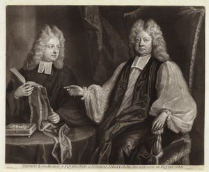 Porträtt av Thomas Sprat och son av Michael Dahl