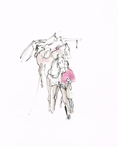 Utan titel, 2018 (akvarell på papper) av Michael Frith