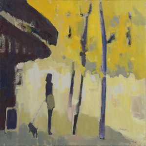 A Walk by the Seine, 2015 (olja på linne)