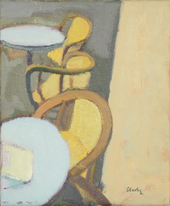 Café Table Top, 2017 (olja på linne)