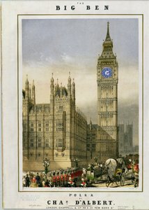 Big Ben Polka, omslagspub. av Hanhart, ca 1862
