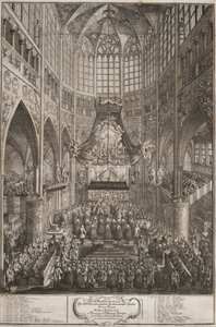 Maria Theresias kröning på Pragborgen, 1743. av Michael Heinrich Rentz