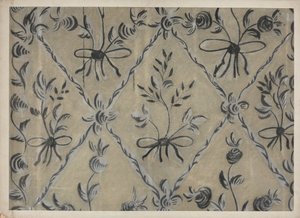 Fri handdekorerad vägg, ca. 1939.