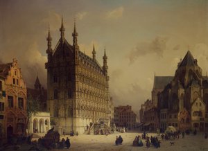 Stadshuset i Leuven, Belgien
