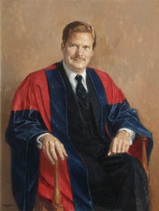 Keith Broadwell Griffin, president för Magdalen College (olja på duk)