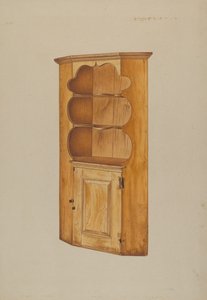 Hörnskåp, ca. 1938. av Michael Riccitelli