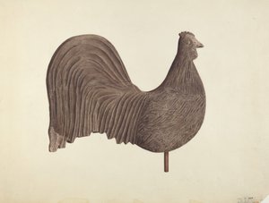 Rooster Weather Vane, troligen 1940.