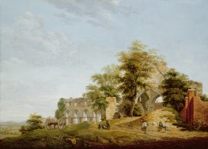 Ruinerna av Buildwas Abbey, 1770