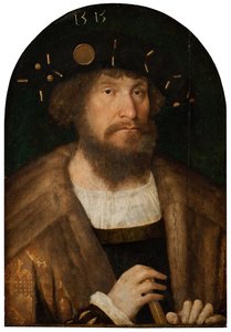 Porträtt av kung Christian II av Danmark 1481-1559, 1514 eller 1515