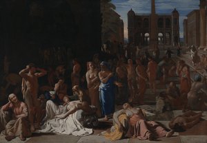Pest i en antik stad av Michael Sweerts