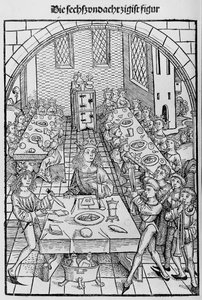 Skattkammaren eller helgedomen för varornas rikedom frälsning och evig lycka, 1491. av Michael Wolgemut