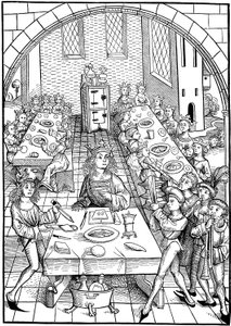 Illustration till boken Schatzkammer, 1490-1491 av Michael Wolgemut