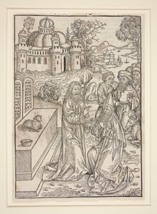 Sida från Stephan Fridolin, The Treasure Keeper (Nürnburg: Anton Koberger, 1491) av Michael Wolgemut