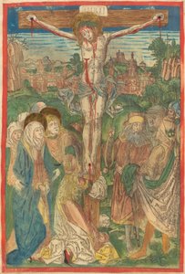 Korsfästelsen med Maria Magdalena av Michael Wolgemut
