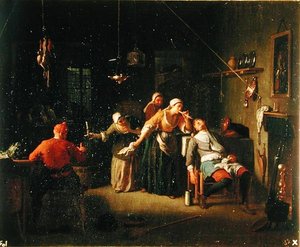 Tavernascen (olja på duk)