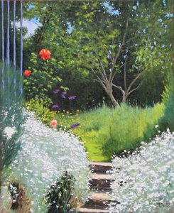 Garden corner oil, 2018 (olja på duk)