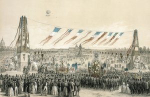 Fete de la Concorde, Paris av Michel C. and Gaildrau Jules (1816-98) Fichot