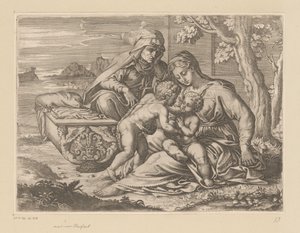 Maria och barn med H. Anna av Michel Corneille (II)