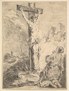 Maria Magdalena ber vid foten av korset, 1720-83.