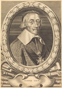 Armand Jean du Plessis, kardinal Richelieu av Michel Lasne