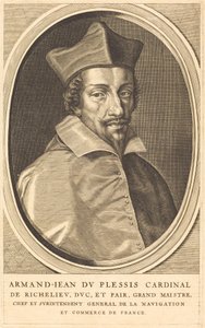 Armand Jean du Plessis, kardinal Richelieu av Michel Lasne