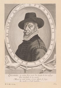 Porträtt av François Quesnel av Michel Lasne