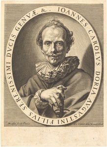 Jean Charles Doria av Michel Lasne after Simon Vouet