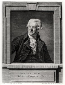 Porträtt av Pascal Paoli, graverad av Benoit Louis Henriquez (1732-1806) 1793 av Michel Martin Drolling