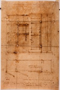 Garderobsteckning av Michelangelo (after) Buonarroti