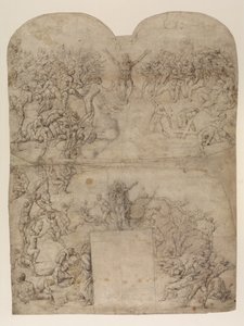 Sista domen efter Michelangelo(?) (recto) (penna & bläck & krita på papper)