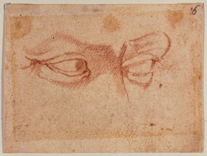 Undersökning av ögon av Michelangelo (after) Buonarroti