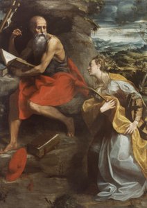 St. Hieronymus och St. Katarina av Alexandria