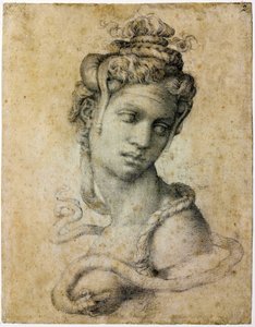 Cleopatra, ca 1535 av Michelangelo Buonarroti