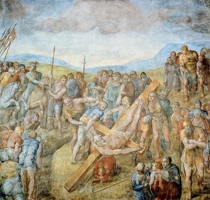 Korsfästelse av S:t Petrus av Michelangelo Buonarroti