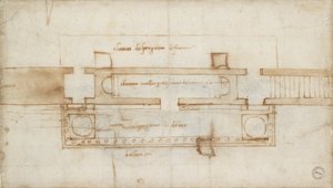 Design för en relikkammare, c1490-1560 av Michelangelo Buonarroti