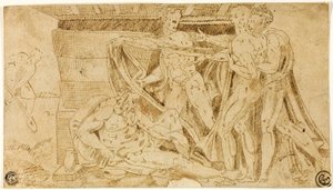 Noas fylleri av Michelangelo Buonarroti