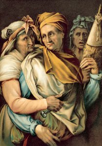 Le Parche (chromolitho) av Michelangelo Buonarroti